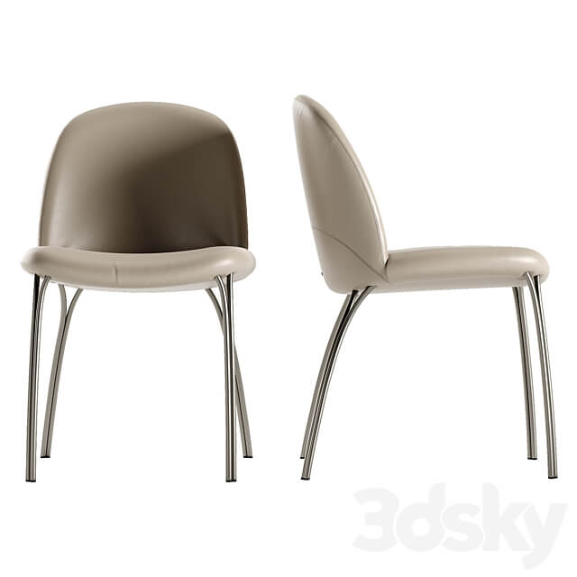 Cattelan Italia Lancer table Holly chair set Table Chair 3D Models