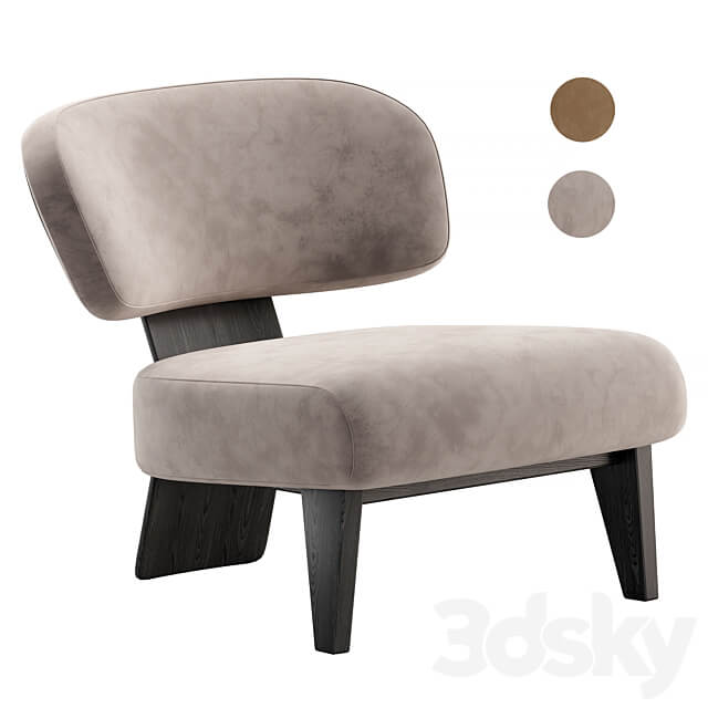 REEVES armchair by Minotti 3D Models