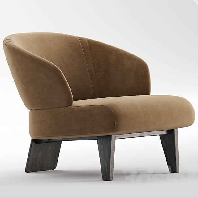 REEVES armchair by Minotti 3D Models