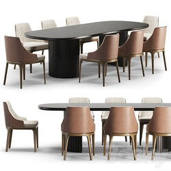 dining set Table Chair 3D Models 