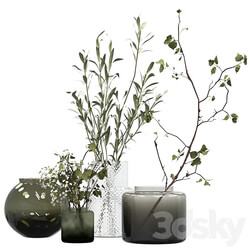 Bouquets in vases 3D Models 