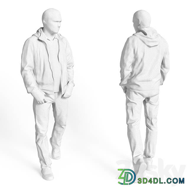 Man walking KS00012 3D Models