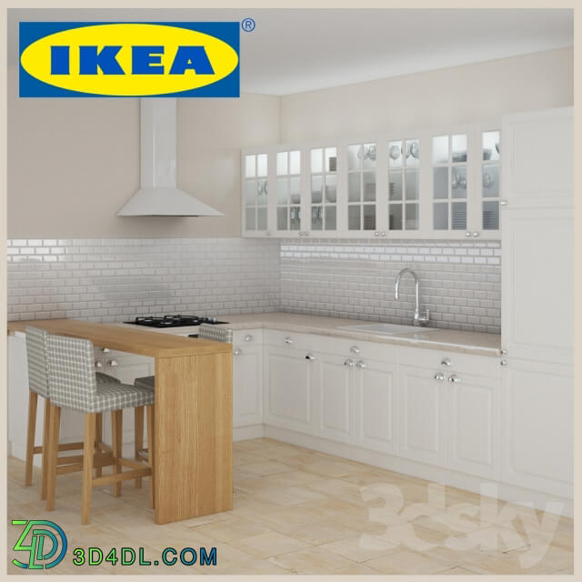 Kitchen IKEA Faktum Lindigo off white