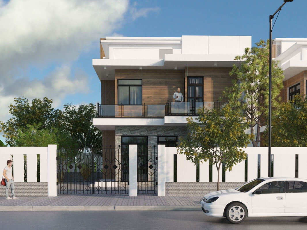 3D Exterior House 3 Scene Model 3dsmax By Huy Hieu Lee