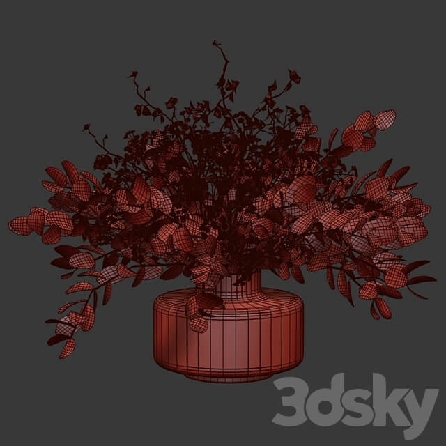Bouquet of branches and herbs 3D Models