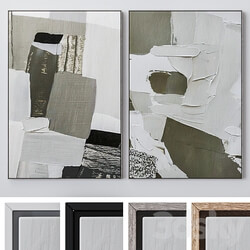 Set of large wall paintings 1989 3D Models 