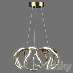 Homary Rola Gold LED Unique Geometric Chandelier Haning Pendant Light Pendant light 3D Models 