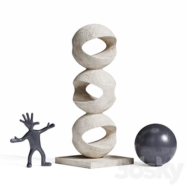 Endless ball ornament sculpture 3D Models
