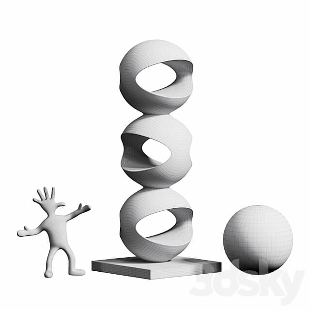 Endless ball ornament sculpture 3D Models