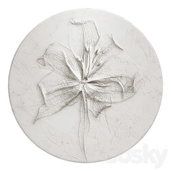 Flower plaster panel 142 3D Models 
