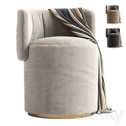 Love Seat Pouf Rugiano 3D Models 