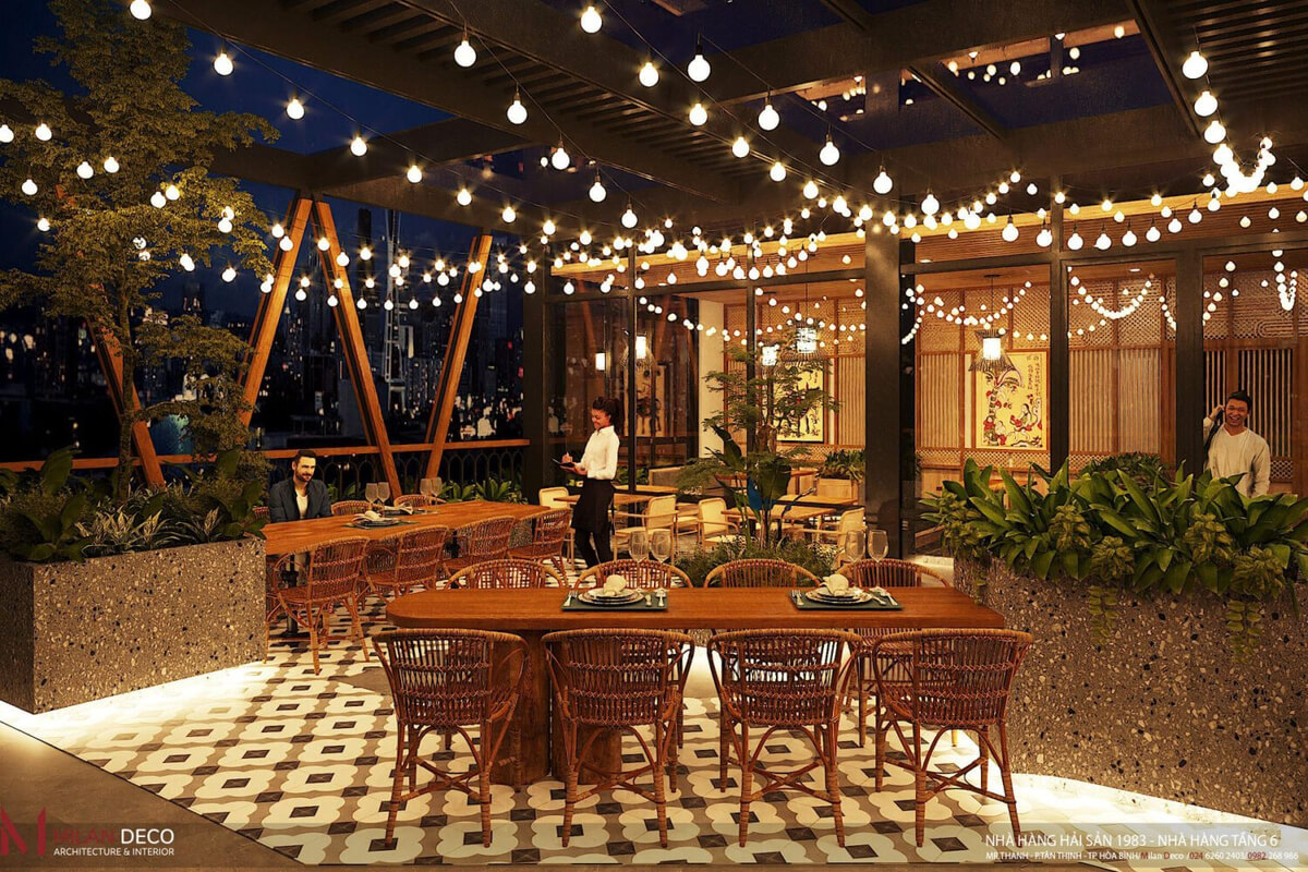  3D Restaurant Interior By Nguyen Thuy