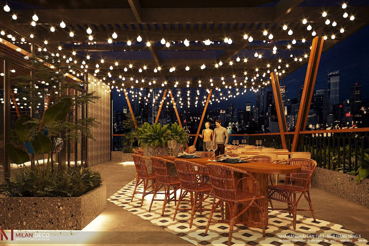  3D Restaurant Interior By Nguyen Thuy