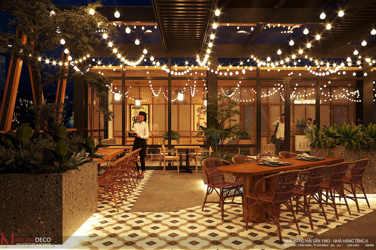  3D Restaurant Interior By Nguyen Thuy