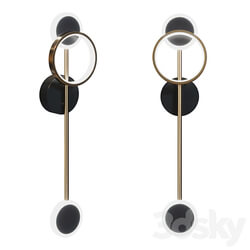 Loft concept Bendik Gold Ring Wall lamp B 3D Models 
