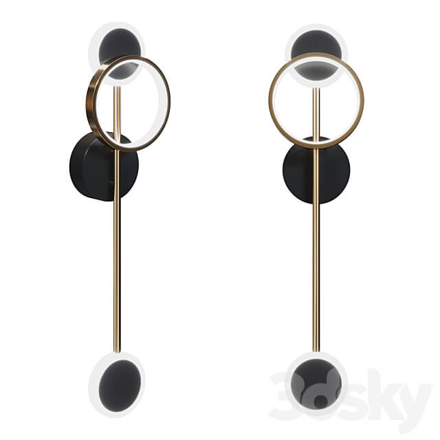 Loft concept Bendik Gold Ring Wall lamp B 3D Models