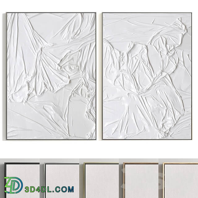 Plaster Two Photo Frame R 243 3D Models