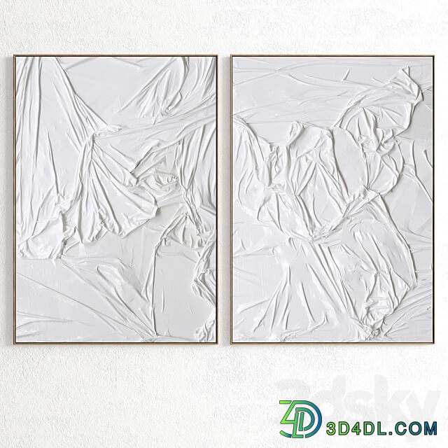 Plaster Two Photo Frame R 243 3D Models