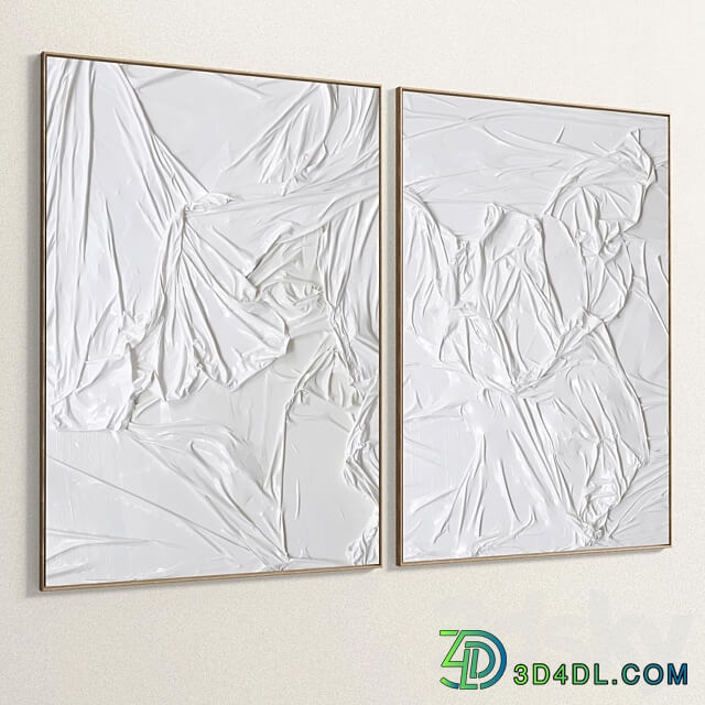 Plaster Two Photo Frame R 243 3D Models