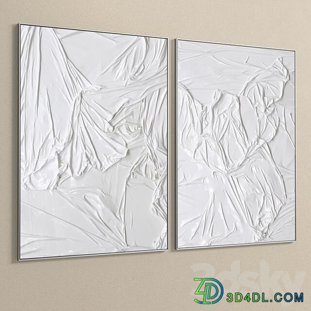 Plaster Two Photo Frame R 243 3D Models