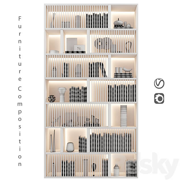 Furniture composition 221 3D Models