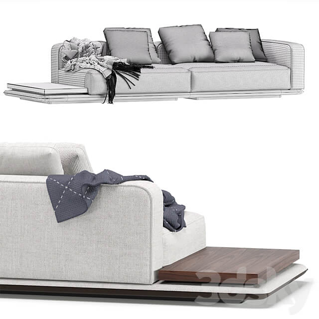 Minotti HORIZONE Modular Sofa 02 3D Models