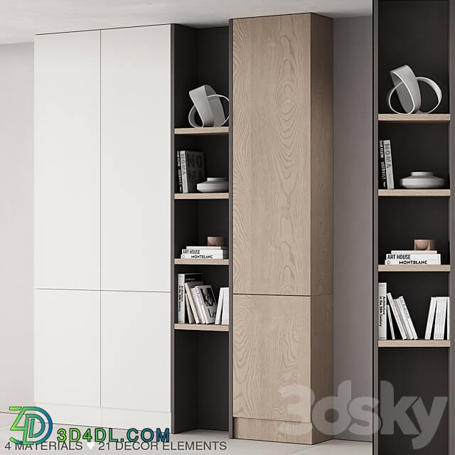 176 cabinet furniture 06 Wardrobe Display cabinets 3D Models