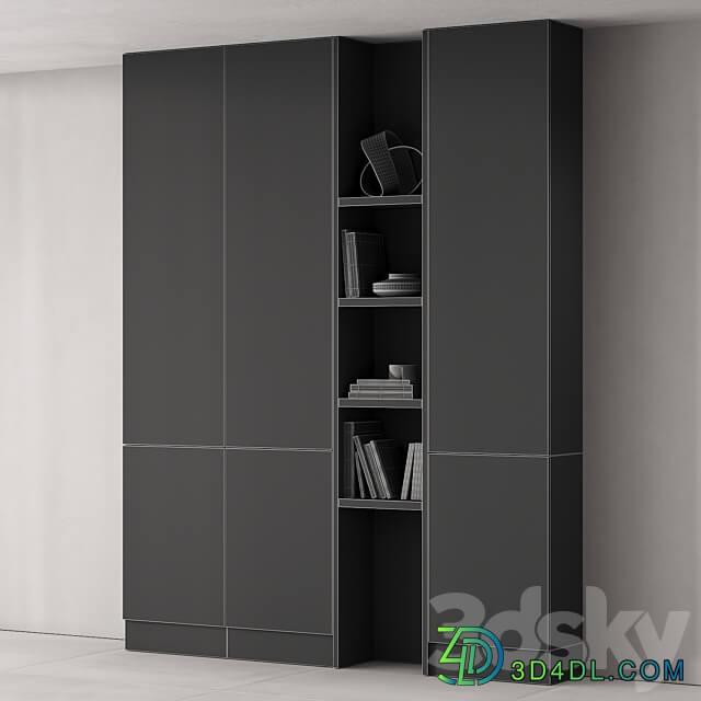 176 cabinet furniture 06 Wardrobe Display cabinets 3D Models