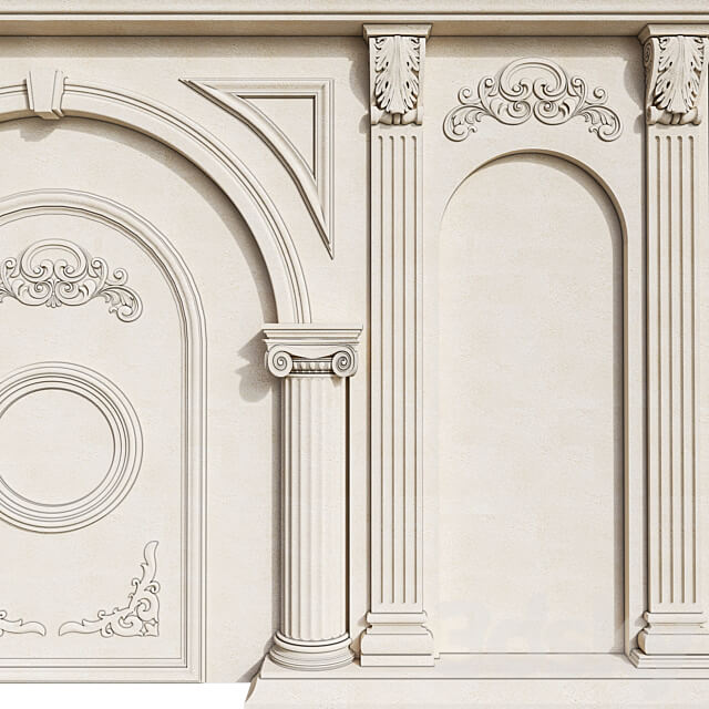 Classic Facade Element 3D Models