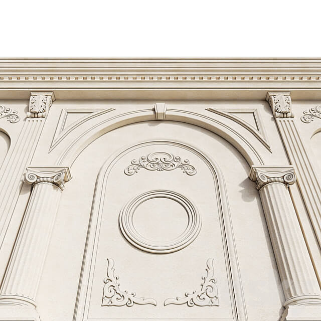 Classic Facade Element 3D Models