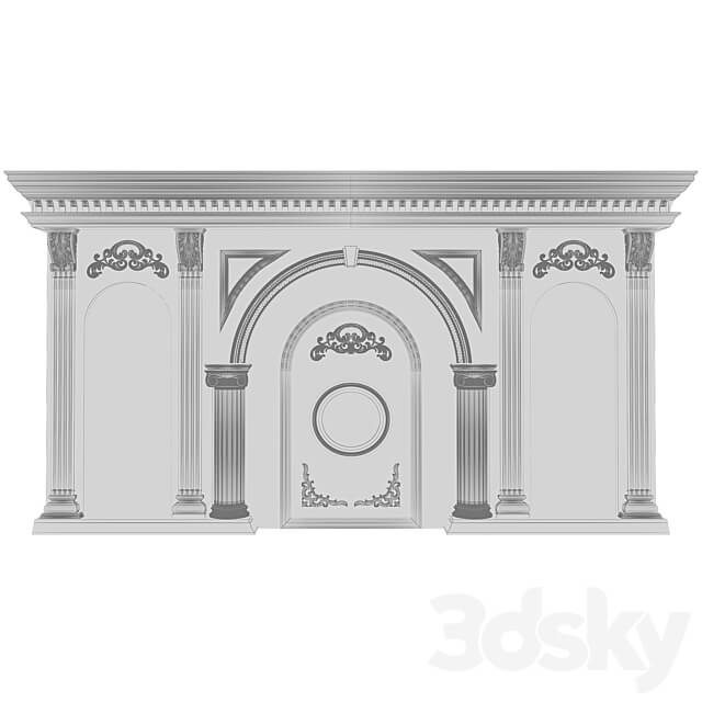 Classic Facade Element 3D Models