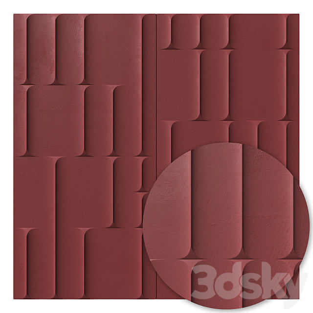 Decorative panel Inkiostro Bianco MOTIVO 3D Models