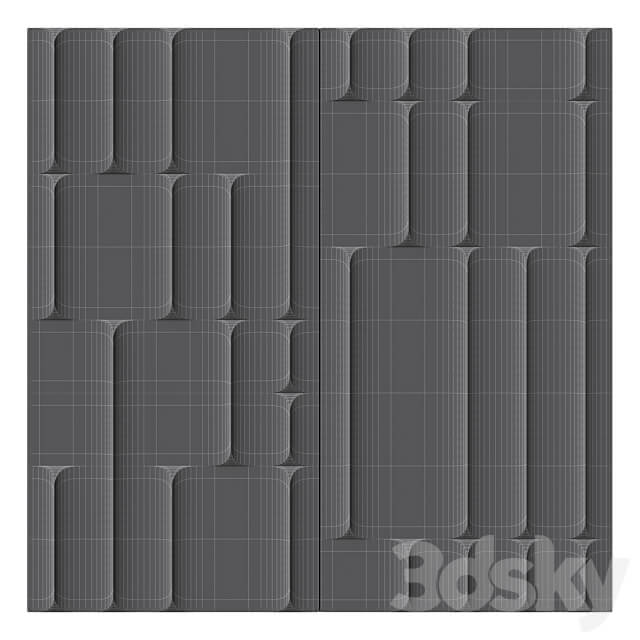 Decorative panel Inkiostro Bianco MOTIVO 3D Models