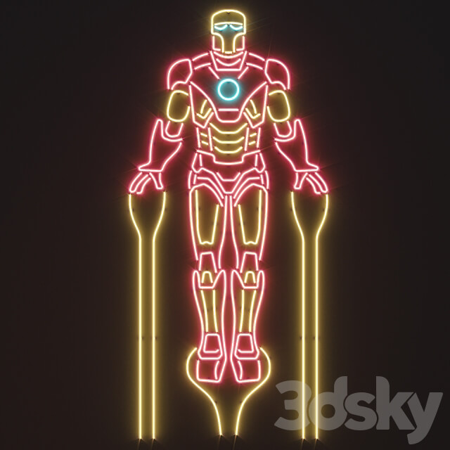 Neon decor 3 Other decorative objects 3D Models