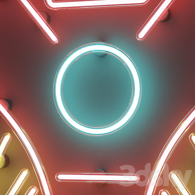 Neon decor 3 Other decorative objects 3D Models