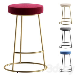 Bar Stool MACLAINE by Cazarina Interiors 4 Colors Version Барный Стул МАКЛЕЙН 3D Models 