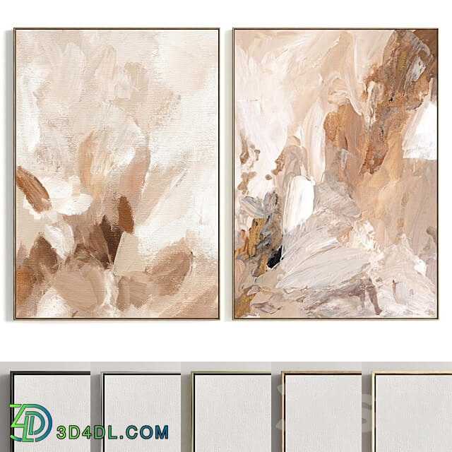 Plaster Two Photo Frame R 245 3D Models