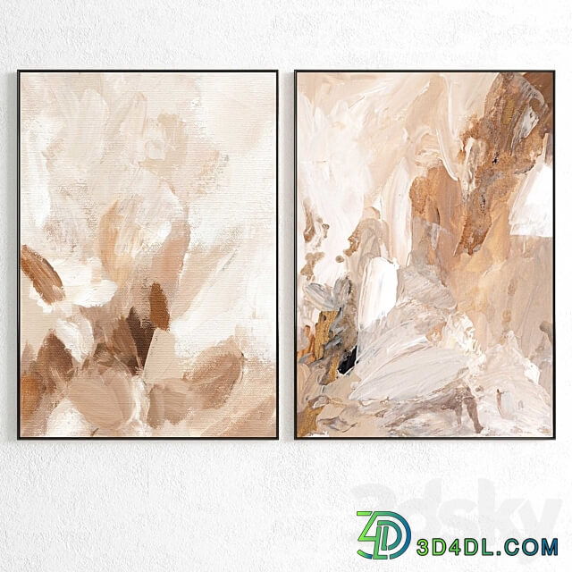 Plaster Two Photo Frame R 245 3D Models