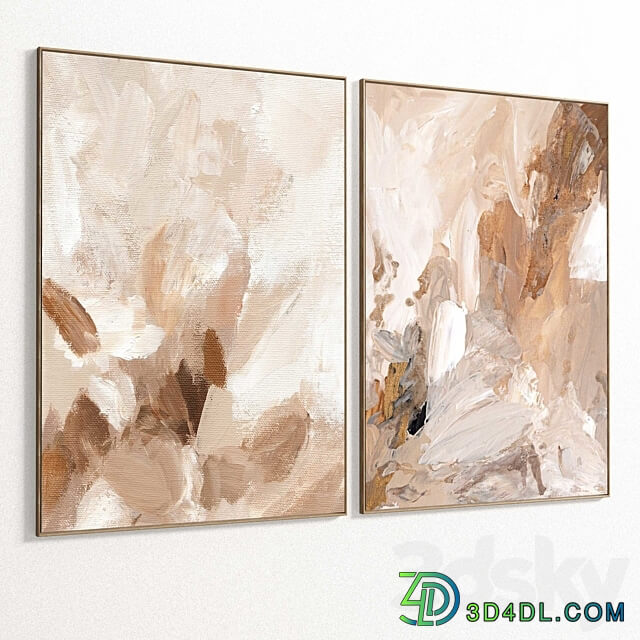 Plaster Two Photo Frame R 245 3D Models