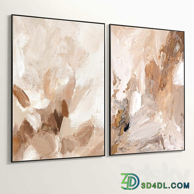 Plaster Two Photo Frame R 245 3D Models