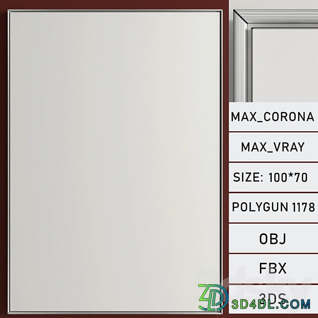 Plaster Two Photo Frame R 245 3D Models