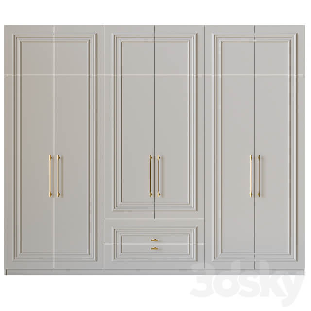 Wardrobe 7 Wardrobe Display cabinets 3D Models