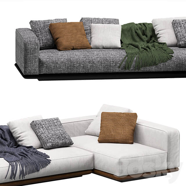 Minotti Horizonte Modular Sofa 06 3D Models