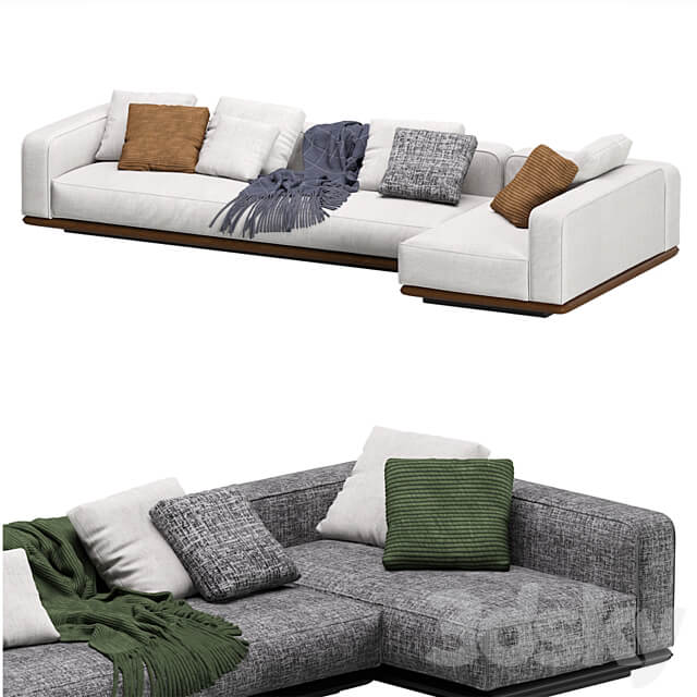 Minotti Horizonte Modular Sofa 06 3D Models