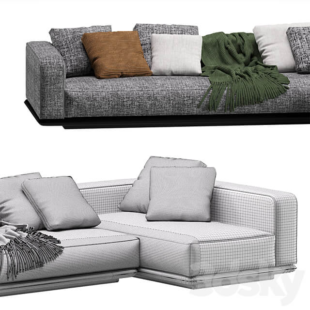 Minotti Horizonte Modular Sofa 06 3D Models