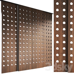 Decorative sliding partition Mobius 3D Models 