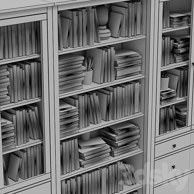 IKEA HEMNES Wardrobe Display cabinets 3D Models