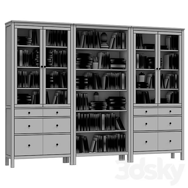 IKEA HEMNES Wardrobe Display cabinets 3D Models