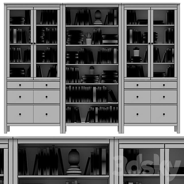 IKEA HEMNES Wardrobe Display cabinets 3D Models