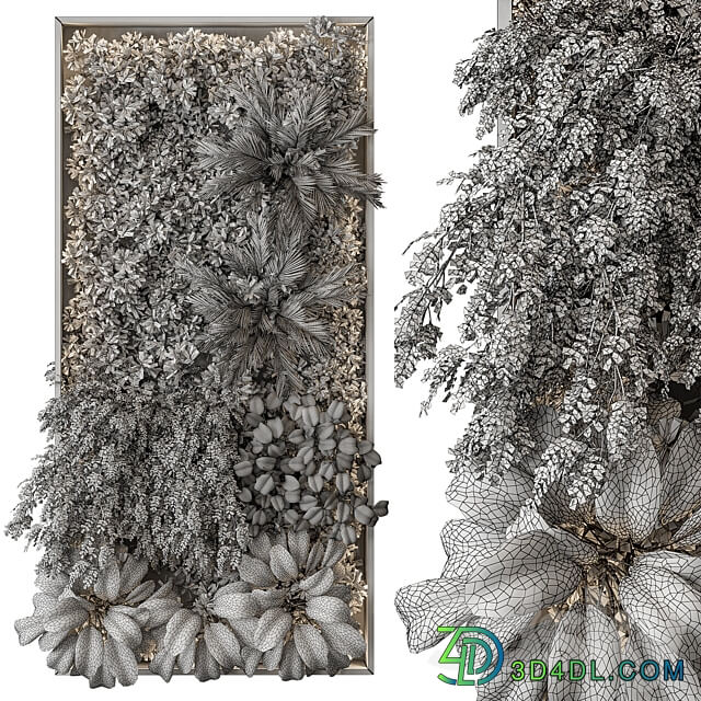 Vertical Garden Wall Decor 59 Fitowall 3D Models